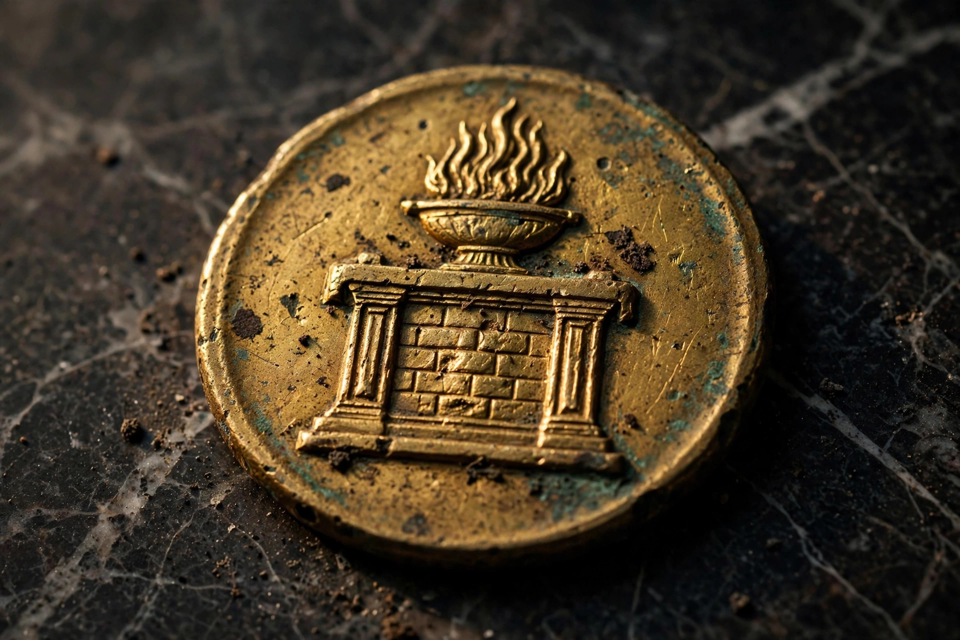Struck tribute medallion seal